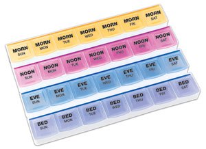 7 Day 4 dose pill planner